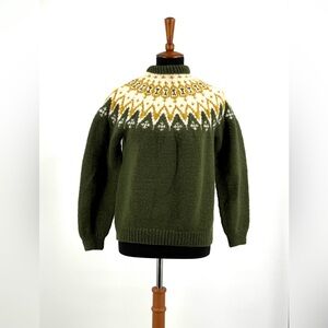 Siril 1950s Norwegian Hand Knit Wool Sweater